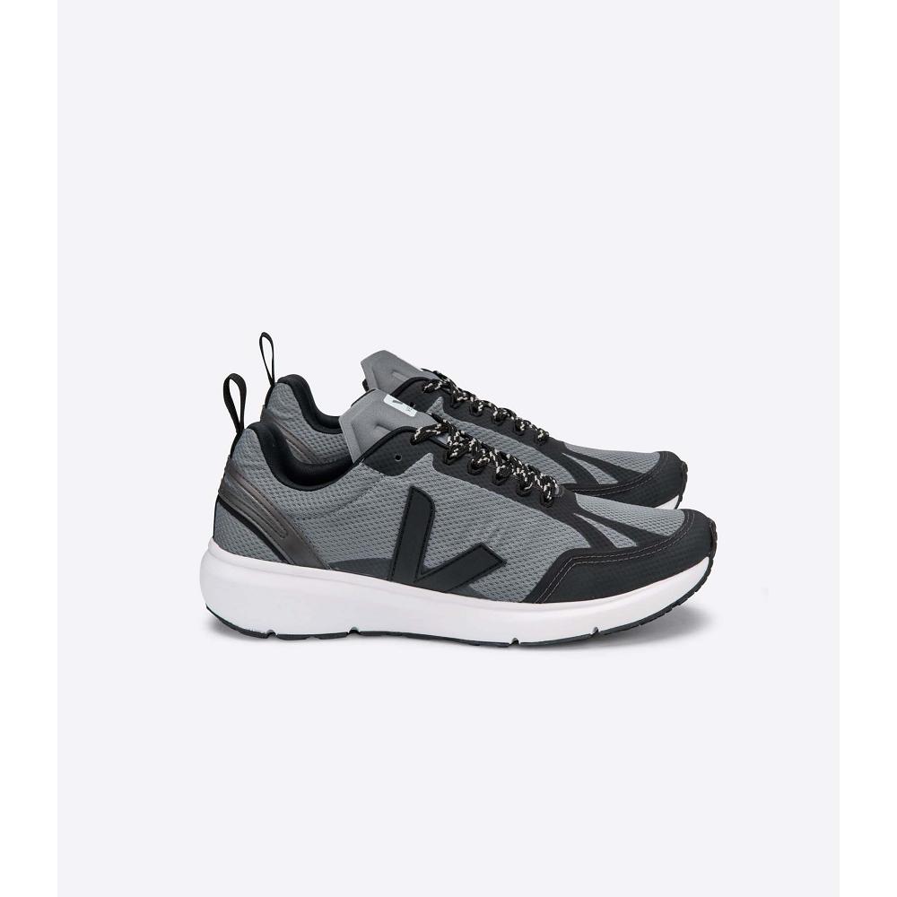 Veja CONDOR 2 ALVEOMESH Women\'s Running Shoes Black/Grey | CA 396UZG